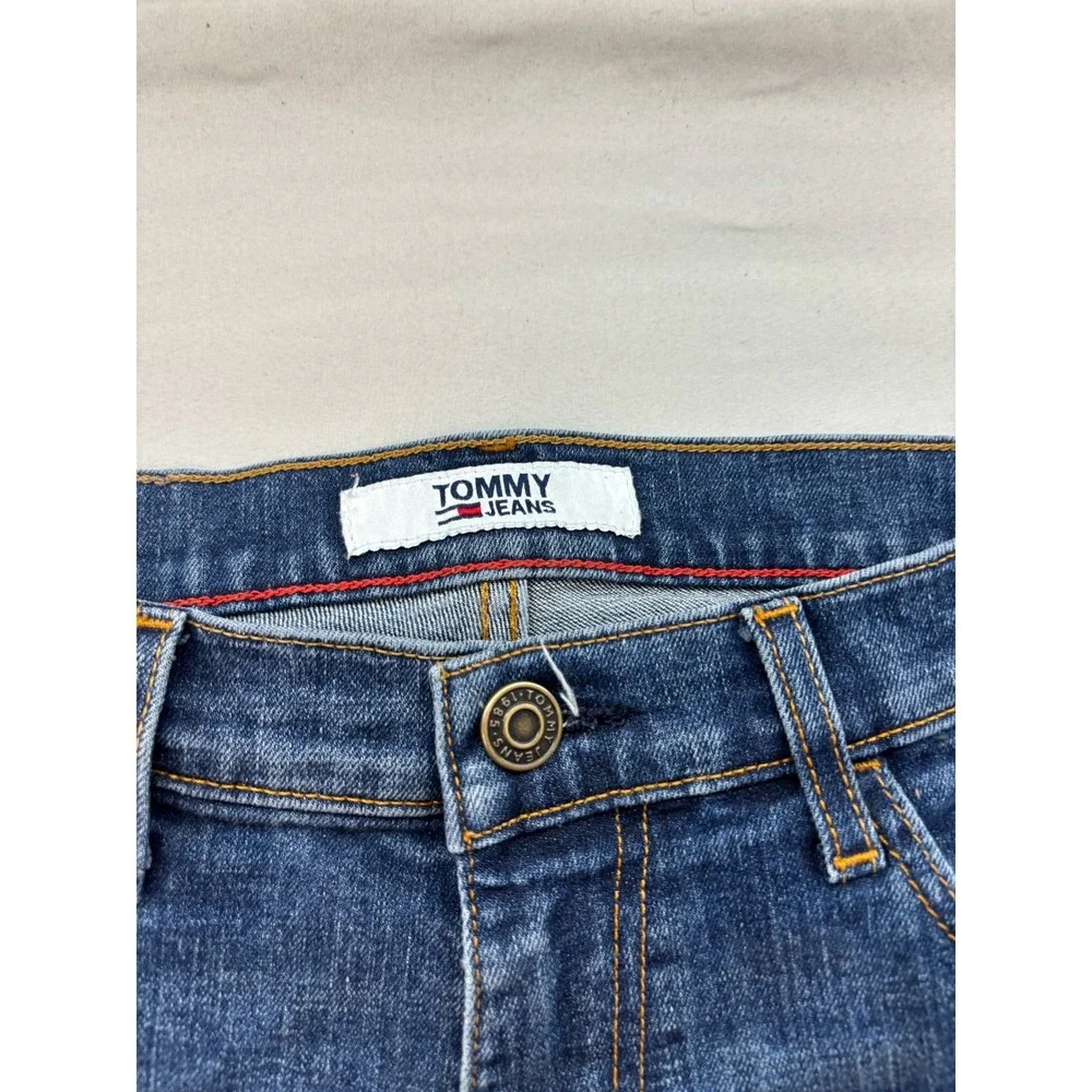 Tommy Jeans Mens 32x32 Slim Fit Medium Wash Blue Denim Jeans 973